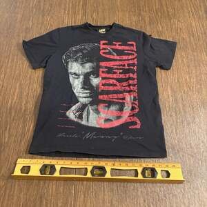 Scarface Washed Tee in Washed Black
Size: Medium
Color Black 
Shipped Fast